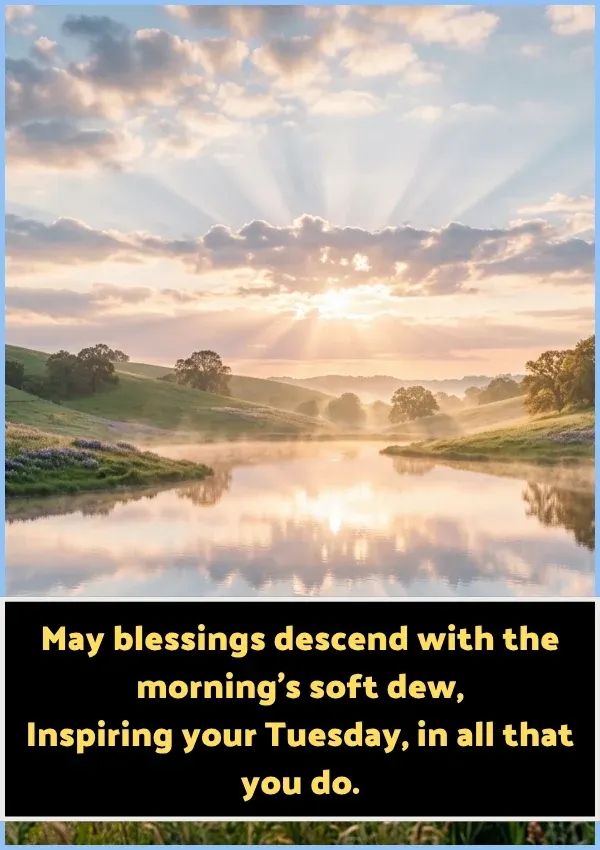 Blessing Inspiration Good Morning Tuesday