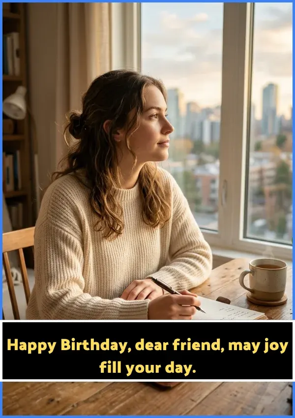 Short Heart Touching Birthday Wishes for Friend