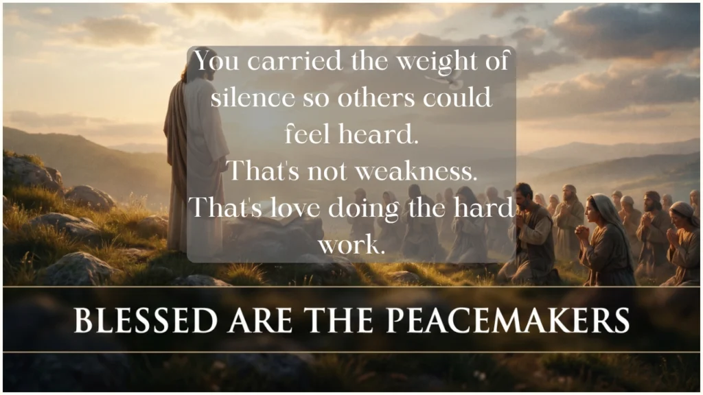 Blessed Are the Peacemakers